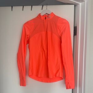 Under armour Bright Orange Long Sleeve Cycling Jersey